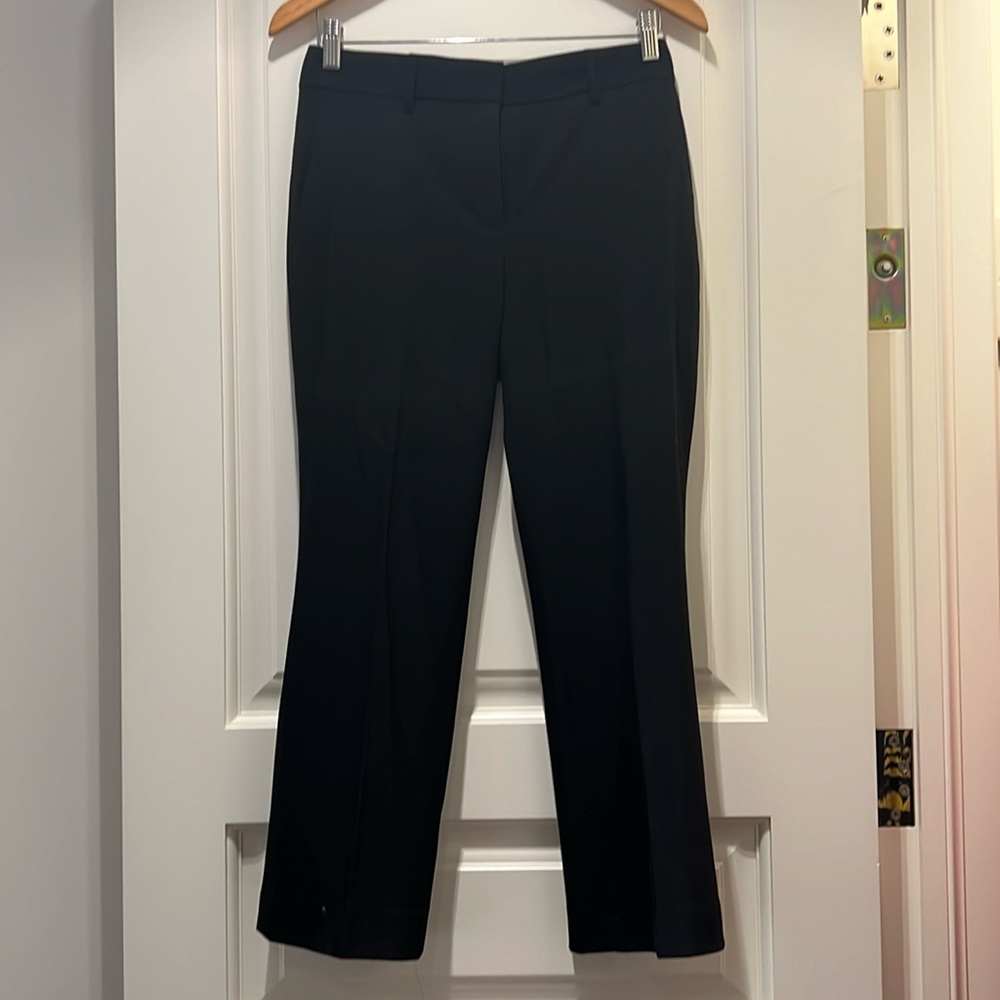 Helmut lang black ankle length bootcut trousers. Sz 4